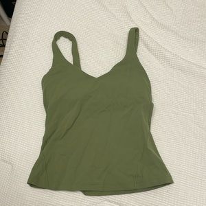 Lululemon green tank top sz 4